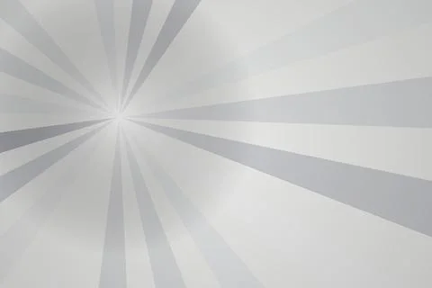 Empty light gray background with sunburst rays pattern Stock Photos