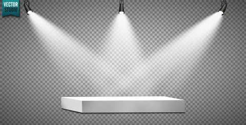 Empty light interior for your creative project. Vector illustration Stock Illustration