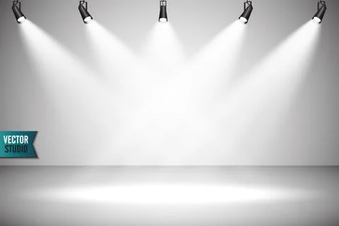 Empty light interior for your creative project. Vector illustration Illustrazione stock