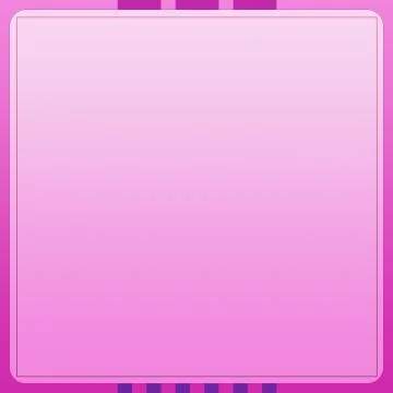 Empty Light Purple Square Frame On Striped Background Template Stock Illustration