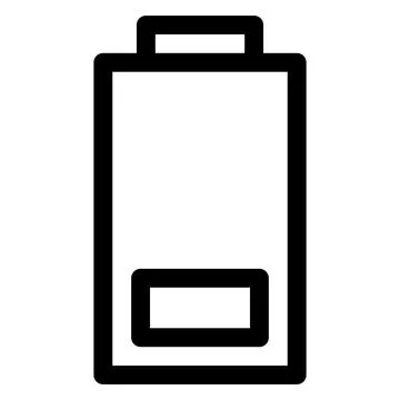 Empty line icon vector illustration isolated on white background Stock Illustration