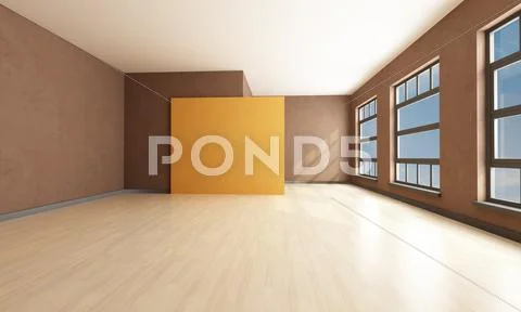 Empty living room Stock Illustration
