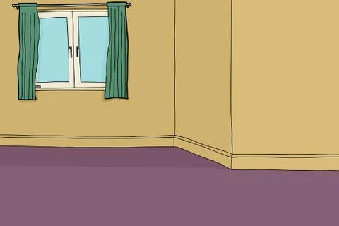Empty living room Stock Illustration
