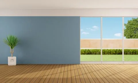 Empty living room Illustrazione stock