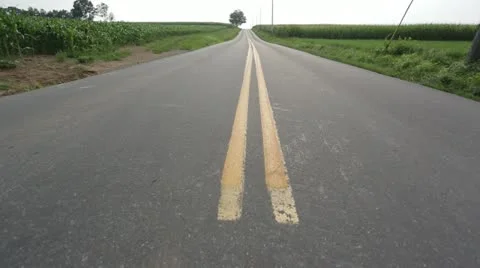 Empty long road Stock Footage 21786397