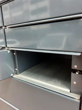 Empty mail box. receive order, their purchases over the Internet Stock Photos