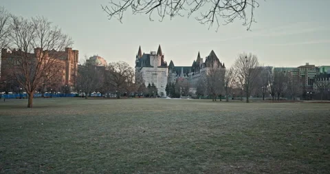 Empty Major Hill Park, downtown Ottawa Stock Footage 276333522