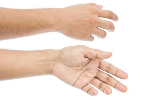 Empty man hand Stock Photos