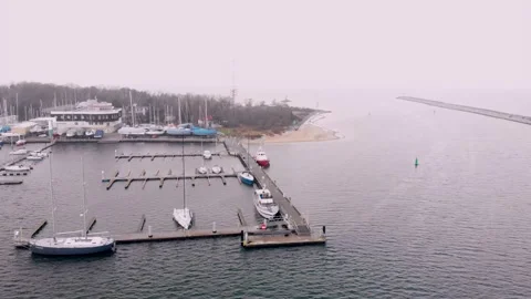 Empty marina Stock Footage 145938610