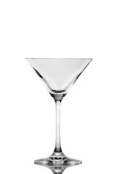 Empty Martini glass Foto stock