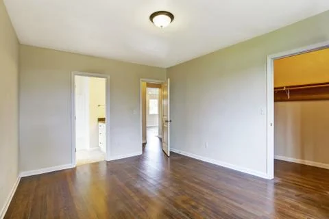 Empty master bedroom interior Stock Photos