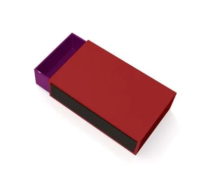 Empty matchbox Stock Illustration