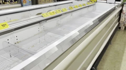 Empty Meat Section Roaming Vidéo 178714977