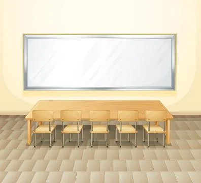 An empty meeting room Stock Illustration