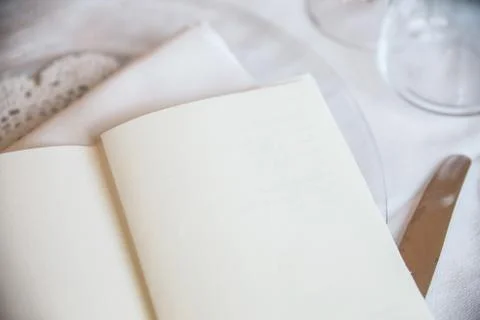 Empty menu Stock Photos