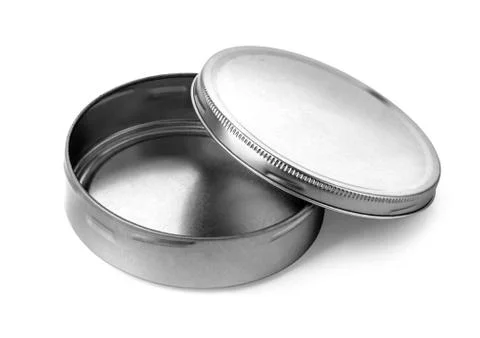 Empty metal box isolated Stock Photos
