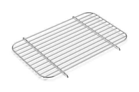 Empty metal grill rack Ilustración de archivo