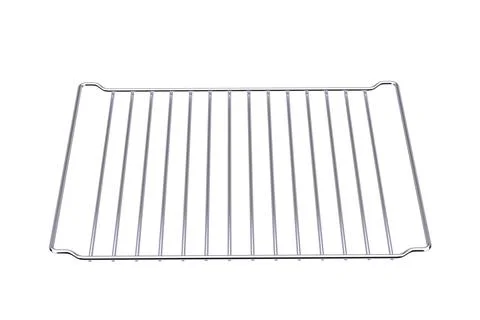 Empty Metal Grill Rack or Oven Grid. 3d Rendering Stock Illustration