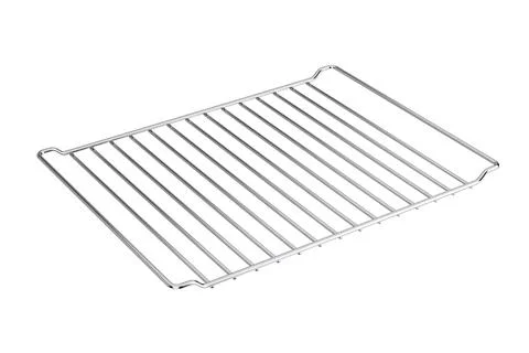 Empty Metal Grill Rack or Oven Grid. 3d Rendering Stock Illustration