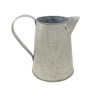 Empty metal jug Stock Photos