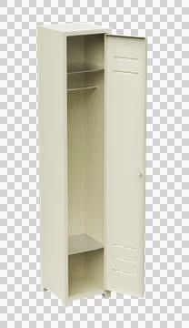 Empty metal wardrobe Stock Illustration
