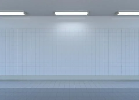 Empty metro station interior Stock Illustration