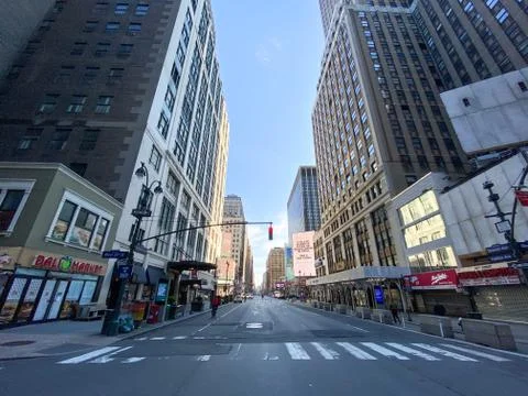 Empty Midtown Manhattan Stock Photos