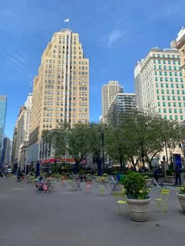 Empty Midtown Manhattan Stock Photos