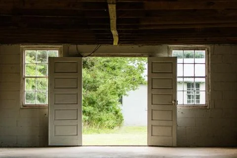 Empty military barrack Stock Photos