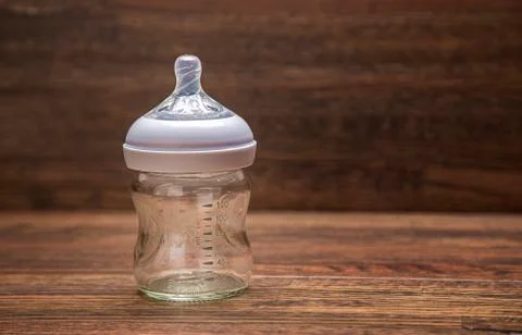 Empty milk bottle Stock Photos