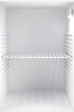 Empty minibar refrigerator Stock Illustration