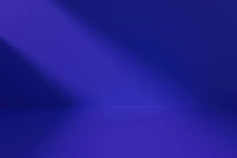 Empty minimal studio background with a single illuminated podium. Night theme Stock Illustration