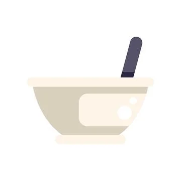 Empty mixing bowl with whisk for baking preparation Stock Illustration