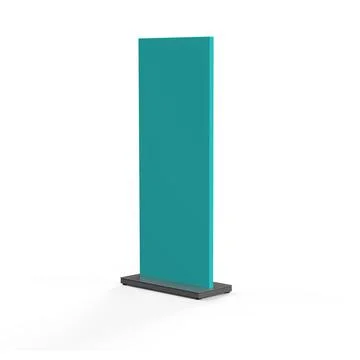 Empty Mock-up for customizable vertical advertising display stand pylon 1 Illustrazione stock