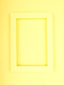 Empty mockup frame isolated on paper background Foto stock