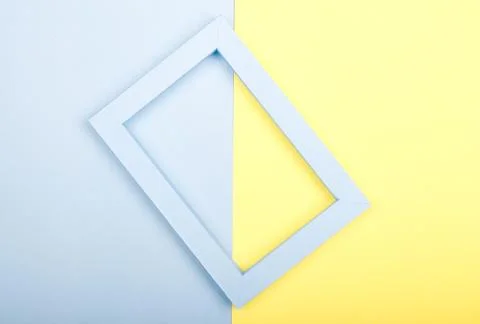 Empty mockup frame isolated on paper background Stock Photos