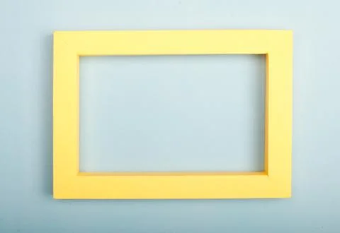 Empty mockup frame isolated on paper background Stock Photos