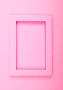 Empty mockup frame isolated on paper background Stock Photos