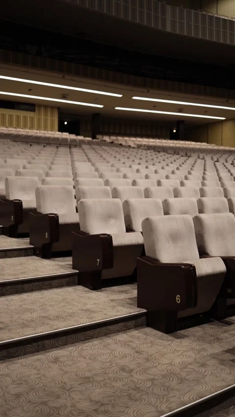 Empty modern auditorium interior Stock Footage 335861647