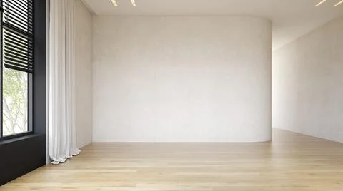 Empty modern interior room 3d illustration 스톡 일러스트