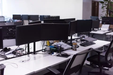 Empty Modern Office Stock Photos