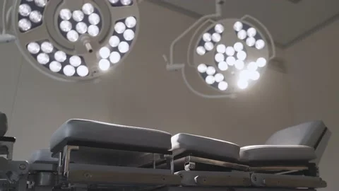 Empty modern operating room at the hospital Stock Footage 163889937