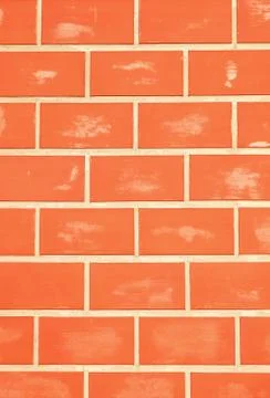 Empty modern red brick wall texture background. 스톡 사진