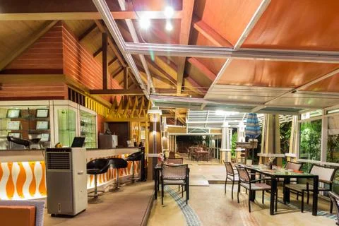 Empty modern restaurant Foto stock