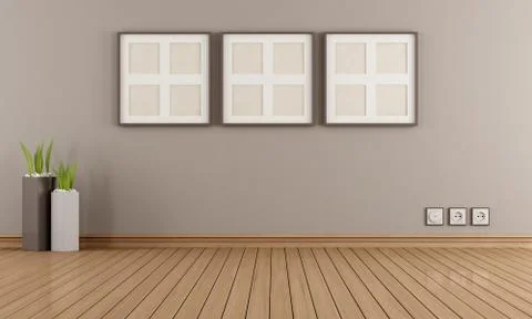 Empty modern room Illustrazione stock