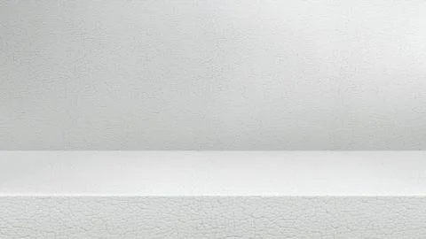 Empty modern studio table room background, product display with copy space for Illustrazione stock