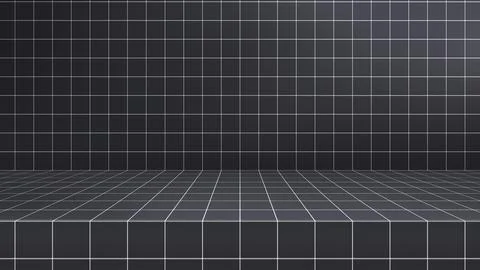 Empty modern studio table room background, product display with copy space for イラスト素材