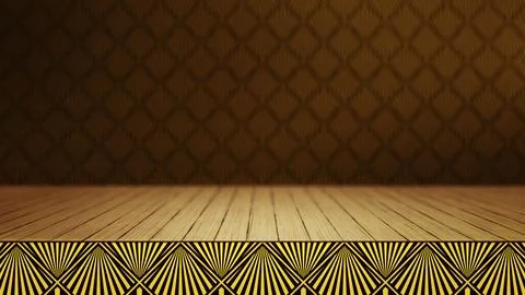 Empty modern studio table room background, product display with copy space for イラスト素材