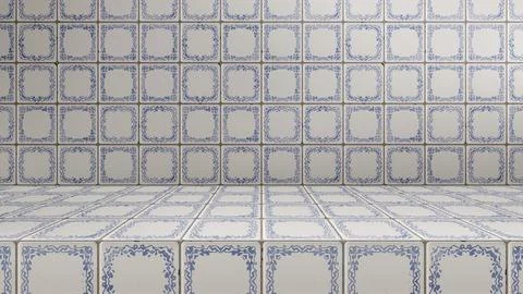 Empty modern studio table room background, product display with copy space for イラスト素材
