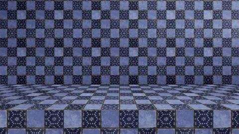 Empty modern studio table room background, product display with copy space for Illustrazione stock